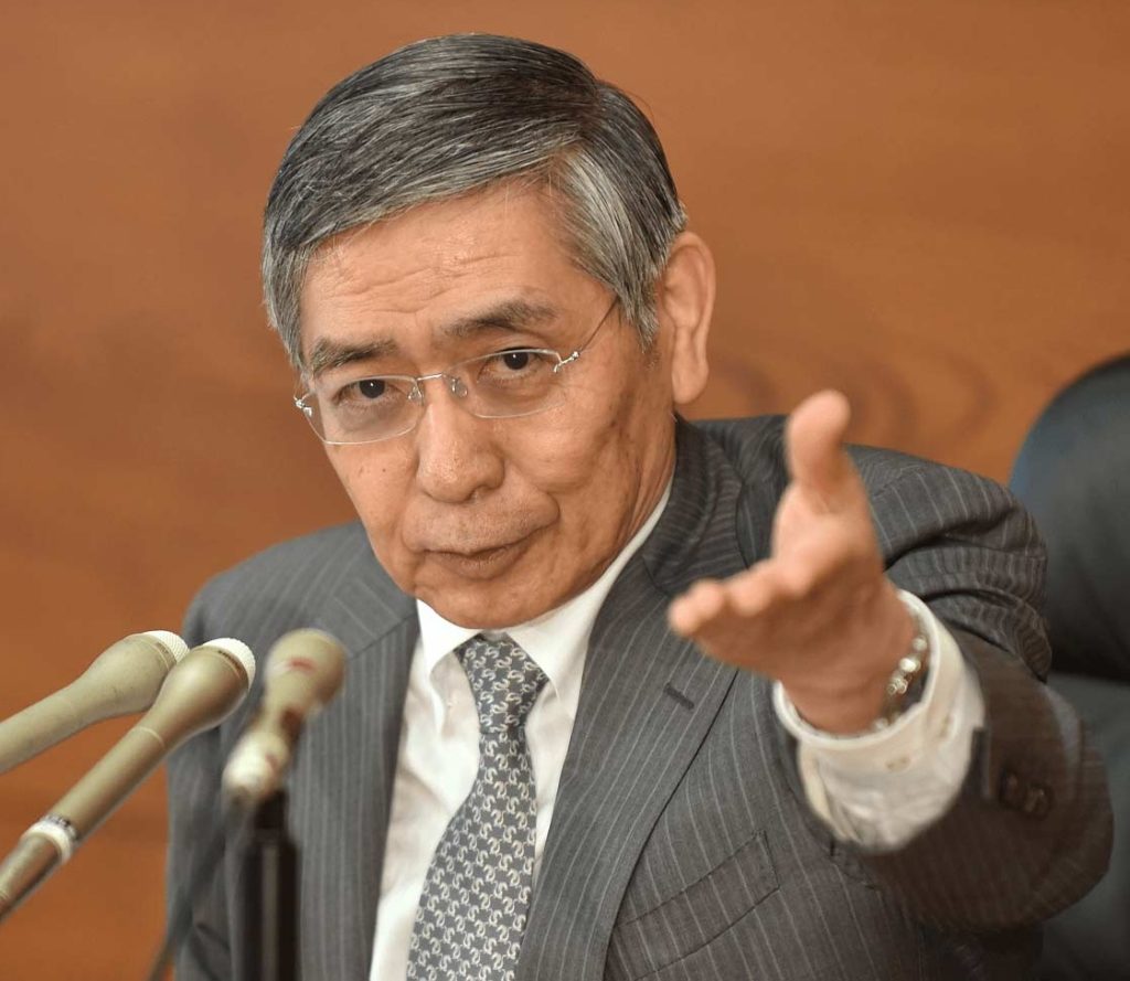 Haruhiko Kuroda, йена